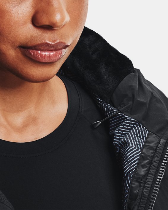 Women's ColdGear® Infrared Down Blocked Jacket, Black, pdpMainDesktop image number 2